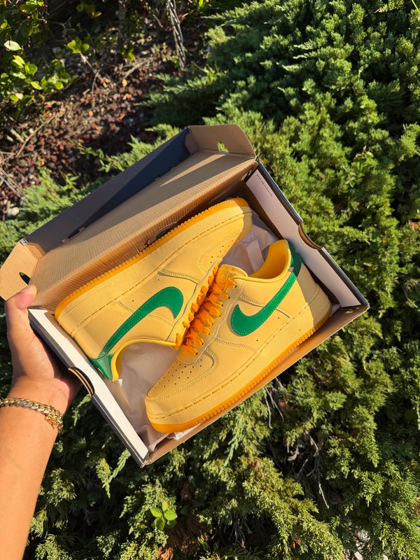 Nike Air Force 1 Low Patent Leather Topaz Gold