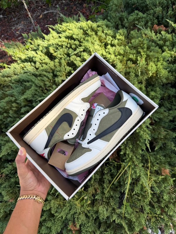 Jordan 1 Low Travis Scott Medium Olive