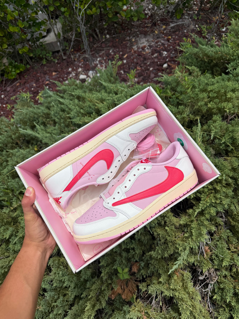 Jordan 1 Low Travis Scott Tropical Pink Deadstock
